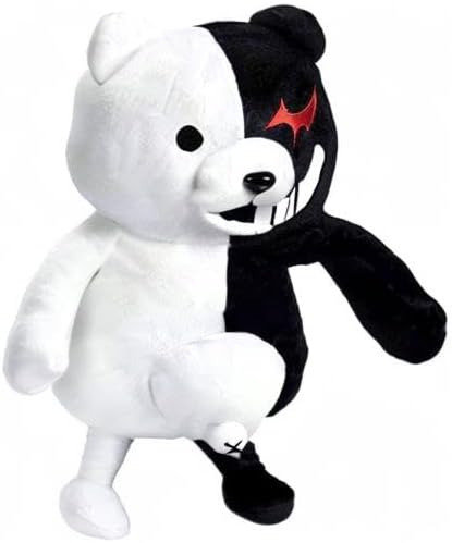 Werycos 9.8 in \/ 9.84 pulgadas negro blanco oso de peluche de anim...