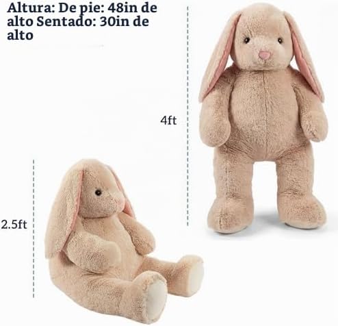 Vermont Teddy Bear Peluche gigante de conejo de Pascua de 4 pies |...