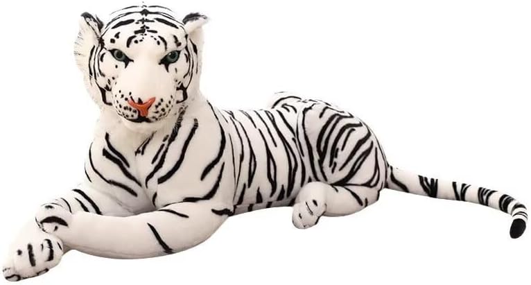 DHXSTSM Animal de peluche grande de tigre blanco - Juguete de peluc...