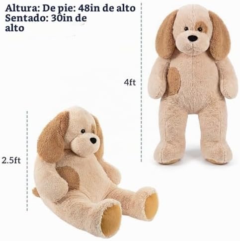 Vermont Teddy Bear Peluche gigante para perros de 4 pies | USA Bear...