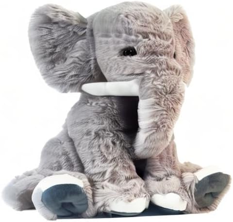 UBABER Elefante de peluche grande de 19.2 pulgadas, juguete de elef...