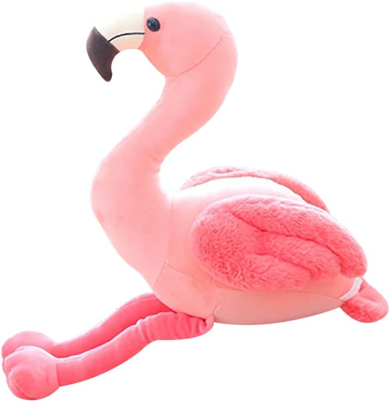 AIXINI Juguetes de peluche de flamenco suave de 27.5 pulgadas, flam...
