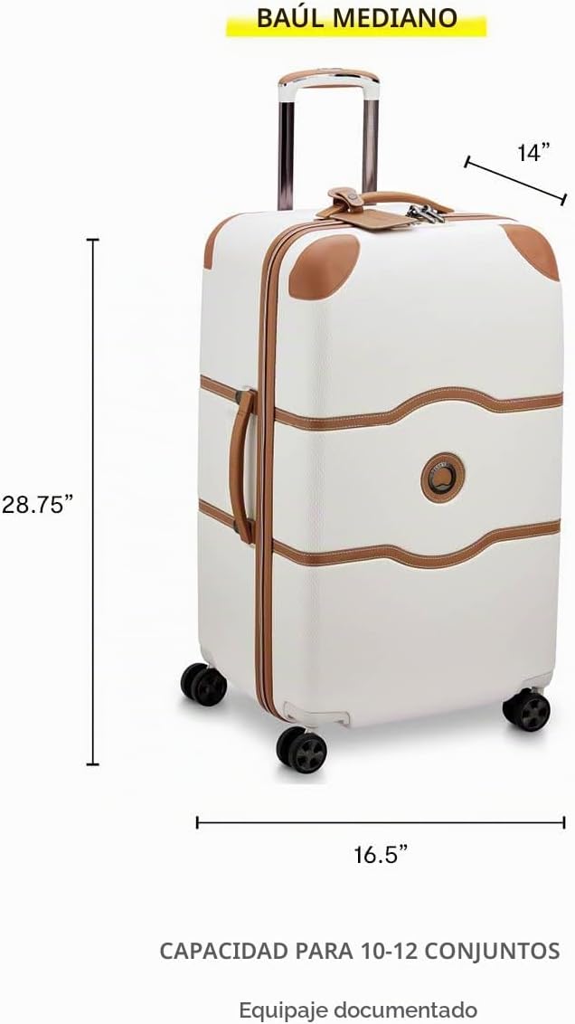 DELSEY PARIS Chatelet Air 2.0, equipaje de maletero a cuadros de 26...