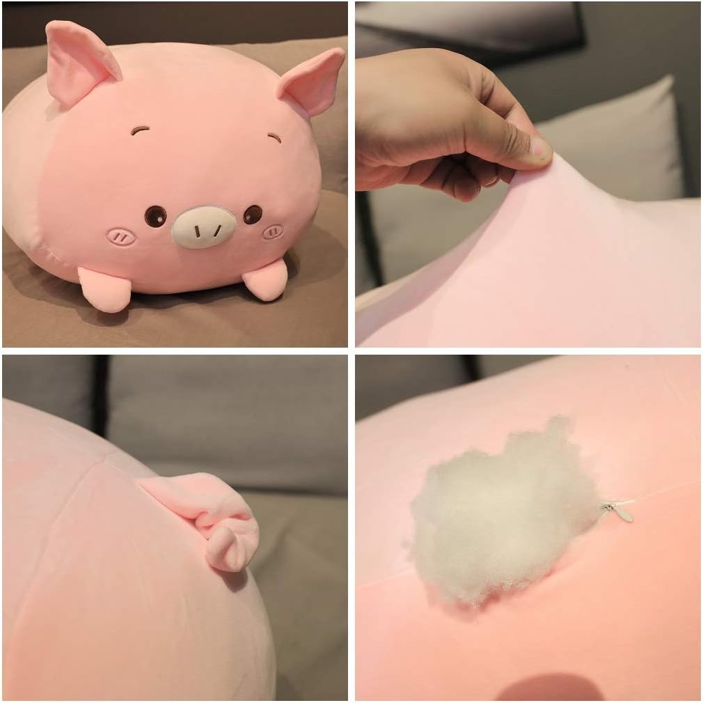 Jensquaify - Almohada de peluche de diseño de animales, para abrazar
