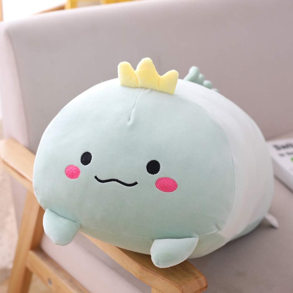 Jensquaify Almohada de peluche de dinosaurio para abrazar, juguetes...