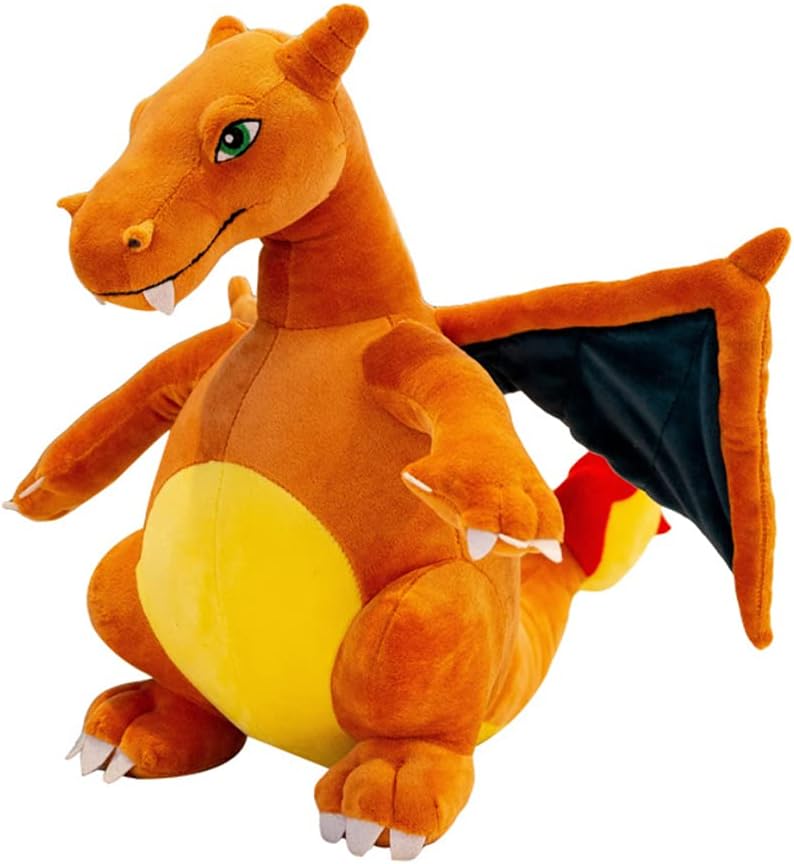 CHAOZI0 Dragón de peluche con alas malvadas, dragón que respira fue...