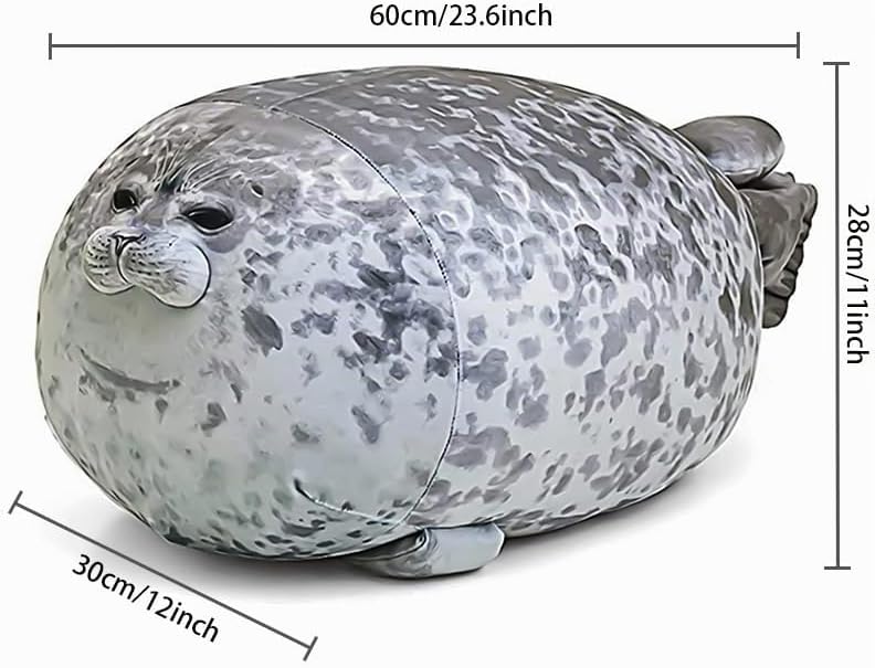 Ryttir Animal de peluche grande de 24 pulgadas, diseño de focas sua...