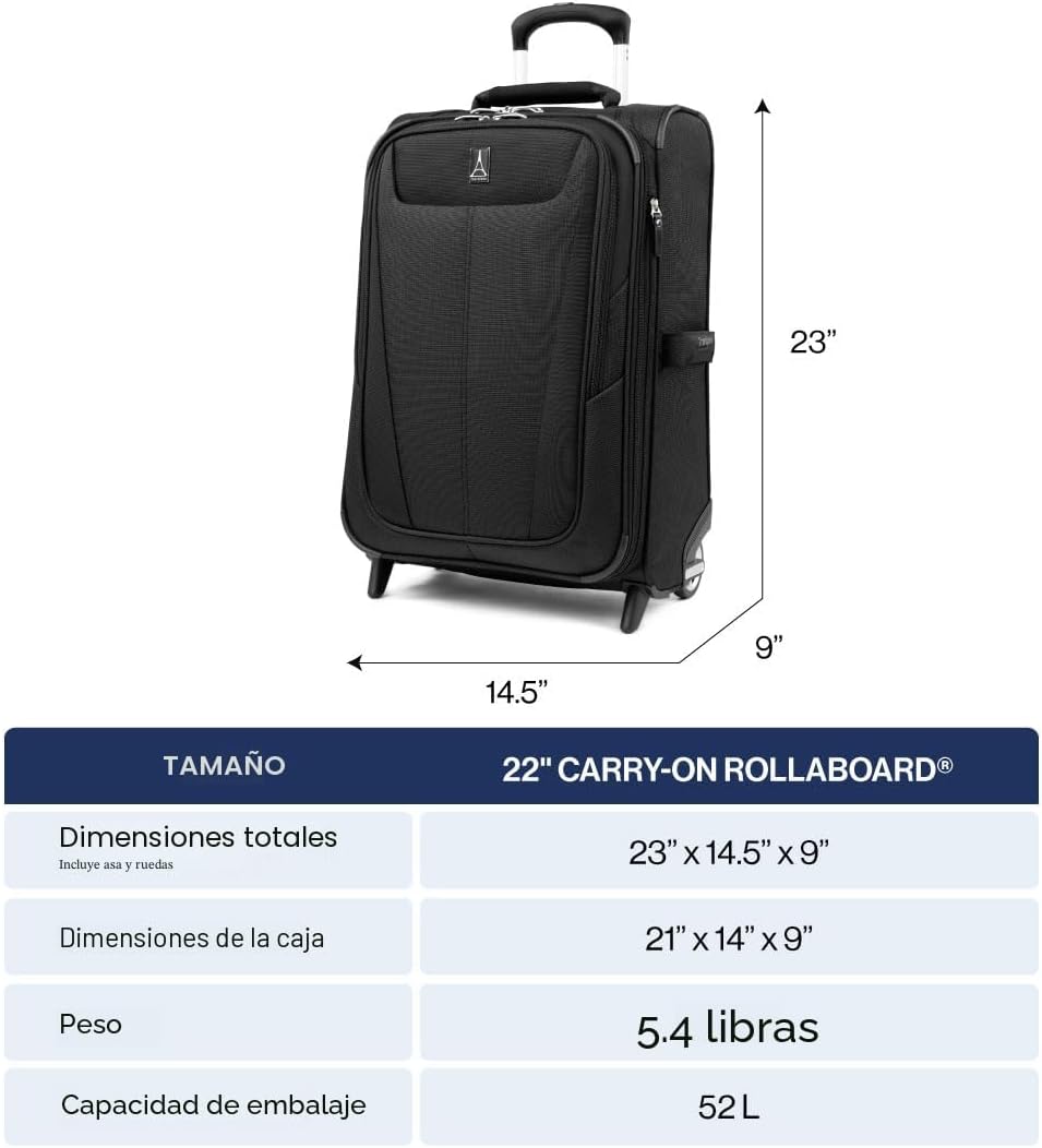 Maxlite 5 Equipaje Ligero Expandible de Lado Blando con Ruedas Gira...