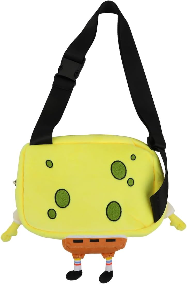 Spongebob Squarepants 9.5" Festie Bestie - Bolso cruzado de felpa