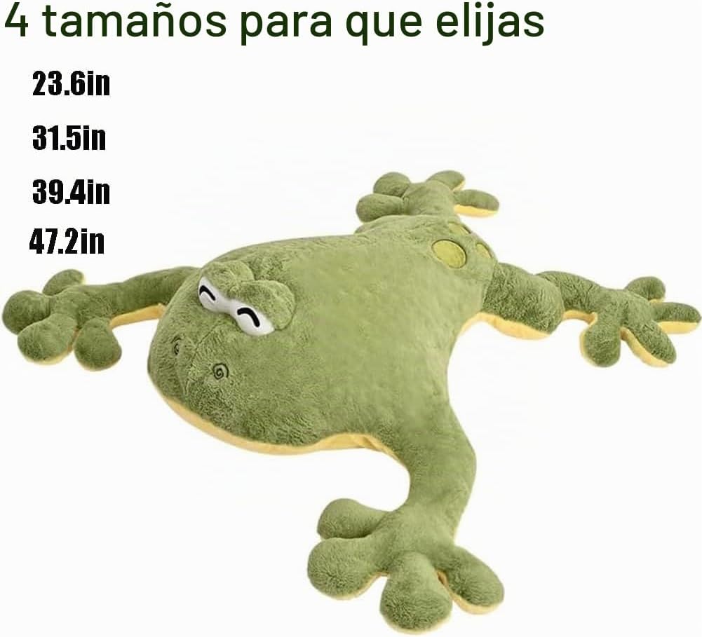 Huniupore - Peluche de rana grande, rana verde, 39.4 pulgadas | Alm...