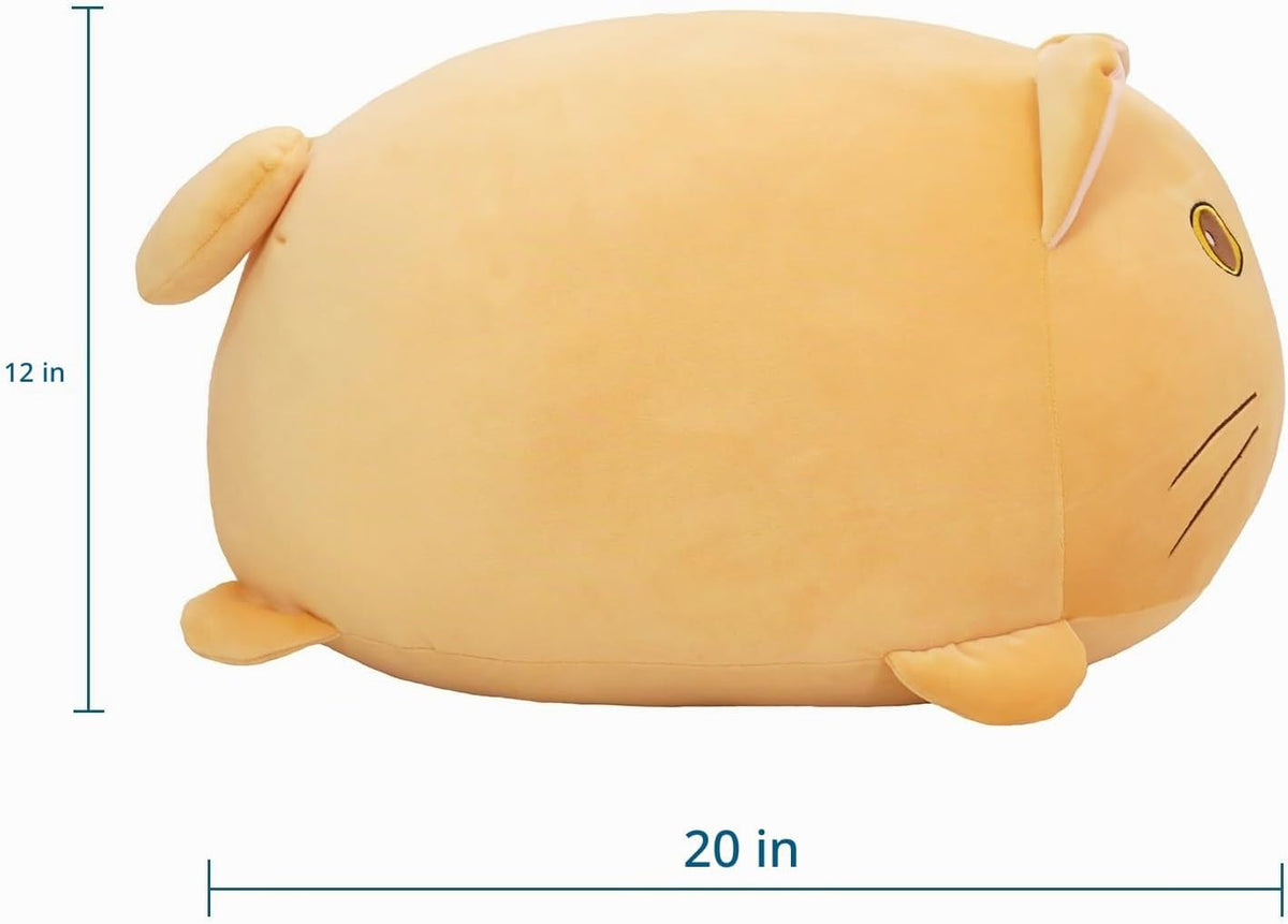 YESGIRL Almohada de felpa de gato súper suave de 20 pulgadas, adora...
