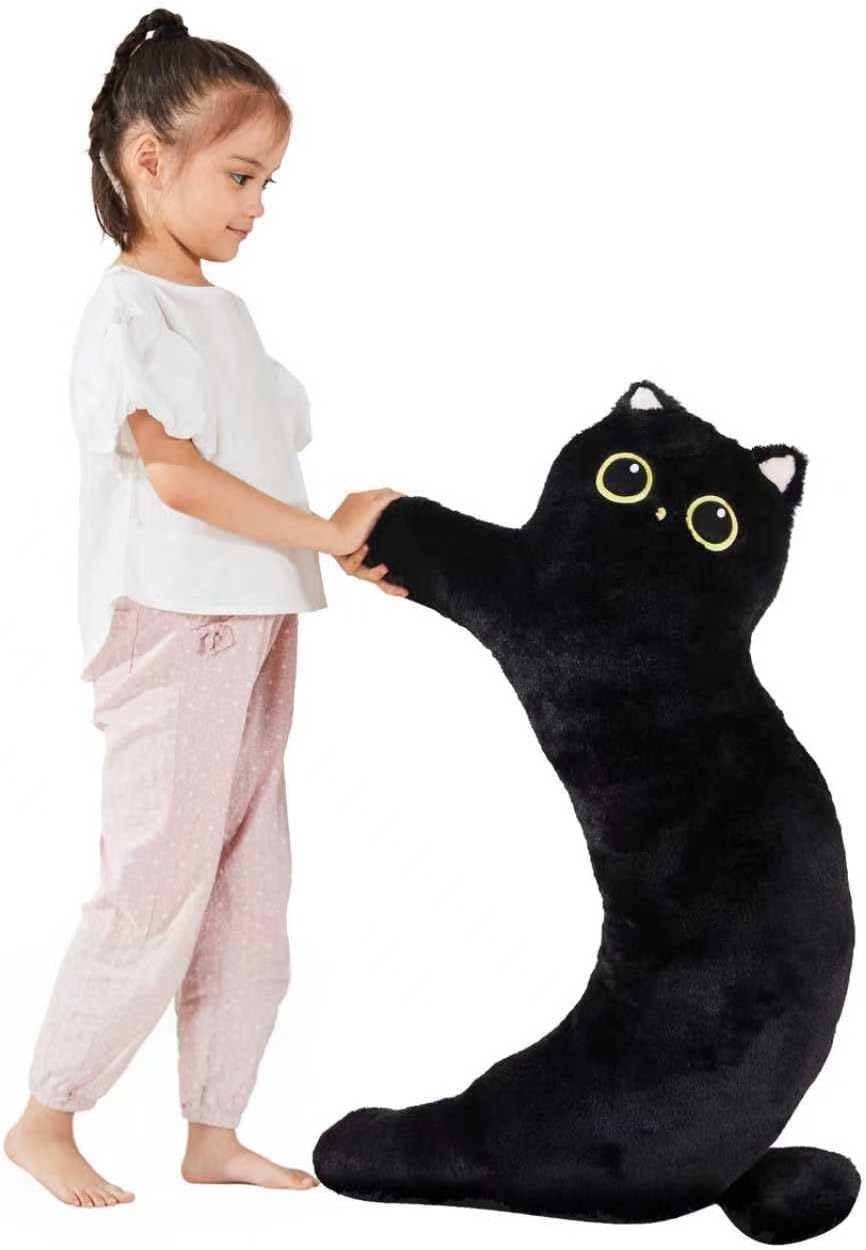 TPVV Peluche de gato gigante de 35 pulgadas, almohada gigante de ga...