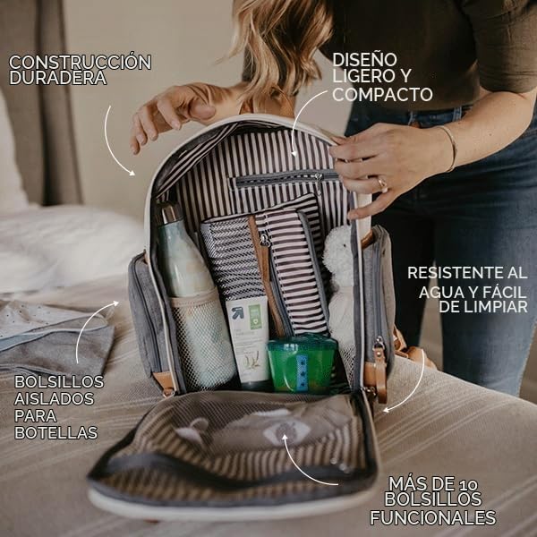 Parker Baby Co. Mochila de pañales original de abedul de 8 años - C...