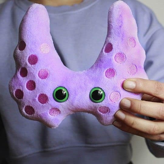 GIANT MICROBES Set de regalo de felpa tiroidea, incluye felpa, tarj...