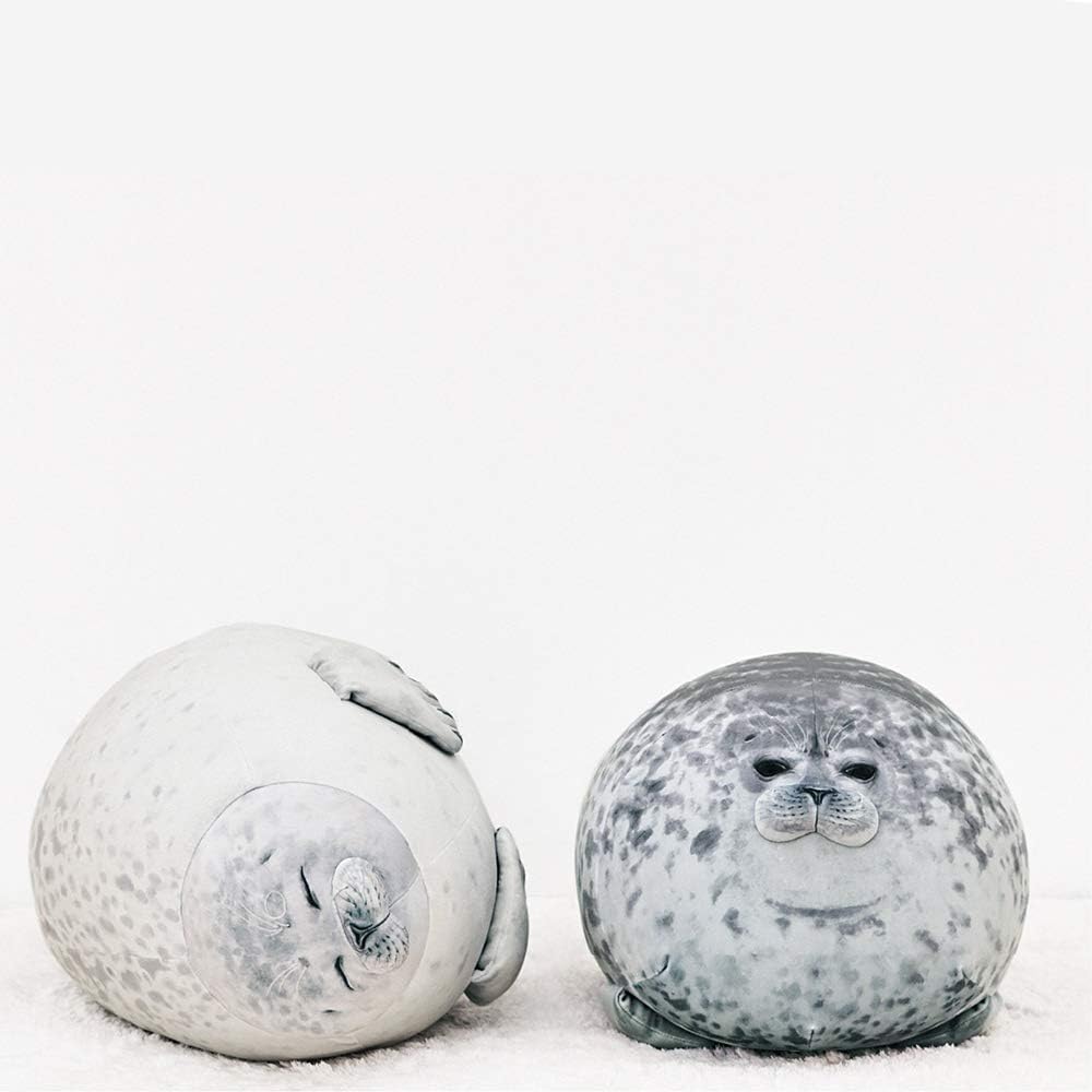 MerryXD Chubby Blob Seal Pillow - Almohada de peluche de algodón re...