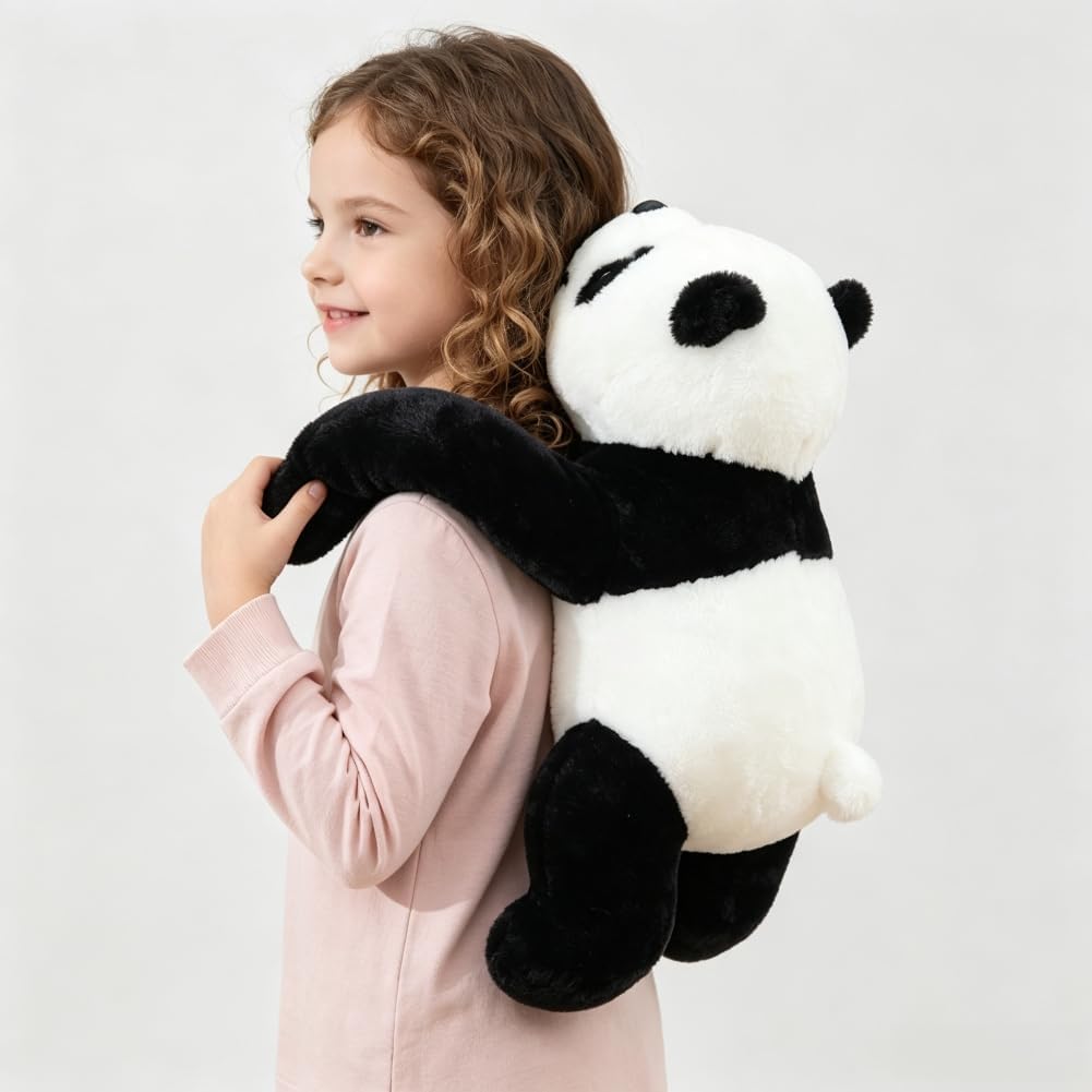 Almohada de peluche de panda grande para abrazar para niños, regalo...