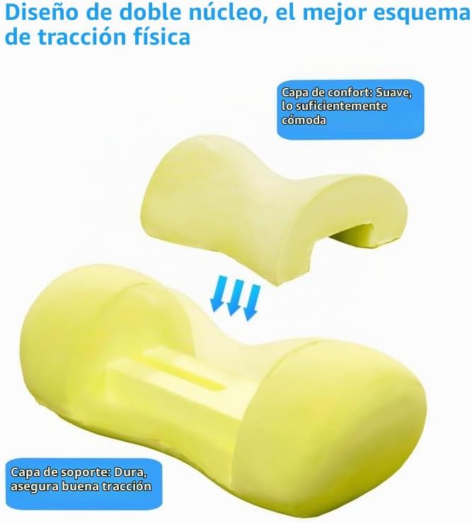 Bespilow Almohada cervical para el cuello para aliviar el dolor, ro...