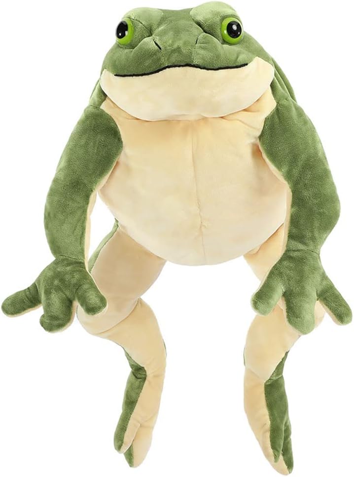 MorisMos Peluche de rana gigante de rana de peluche, almohada grand...