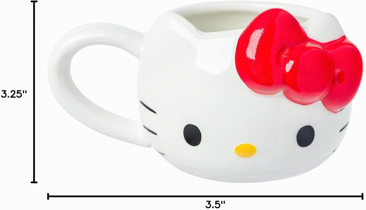 Silver Buffalo Sanrio Hello Kitty Juego de 4 tazas mini de cerámica...