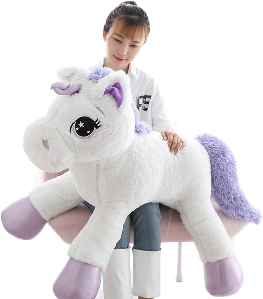 sofipal Juguetes de Animales de Peluche Unicornio Gigante, Almohada...