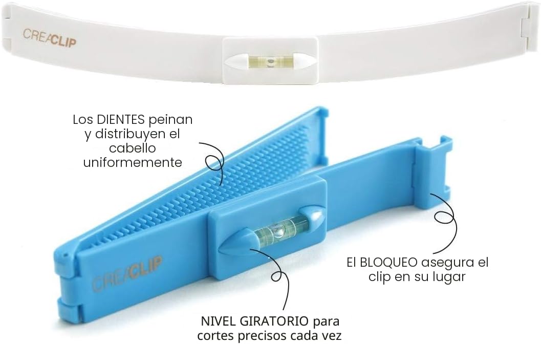 Juego original de broches para cortar el cabello CreaClip - Como se...