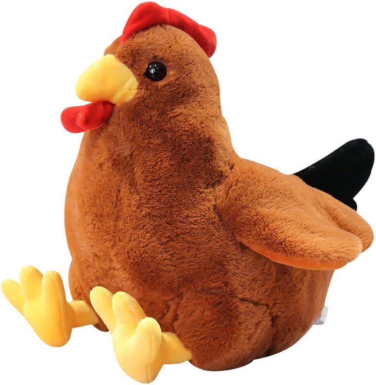 Ryttir - Peluche grande de pollo de 45 cm, extra suave, con barriga...