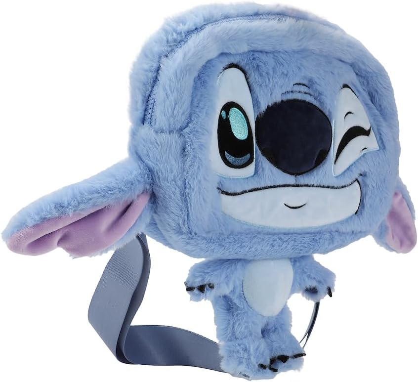Stitch 9.5" Festie Bestie - Bolso cruzado de felpa
