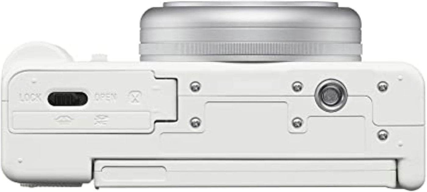 Sony ZV-1F Vlog Cámara para creadores de contenido y vloggers Blanco