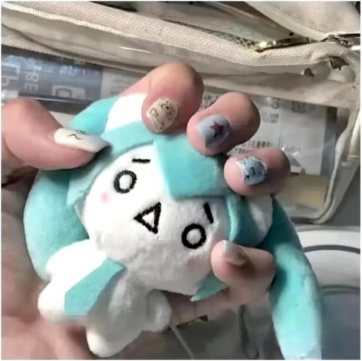Abalorio de peluche de anime de pelo verde