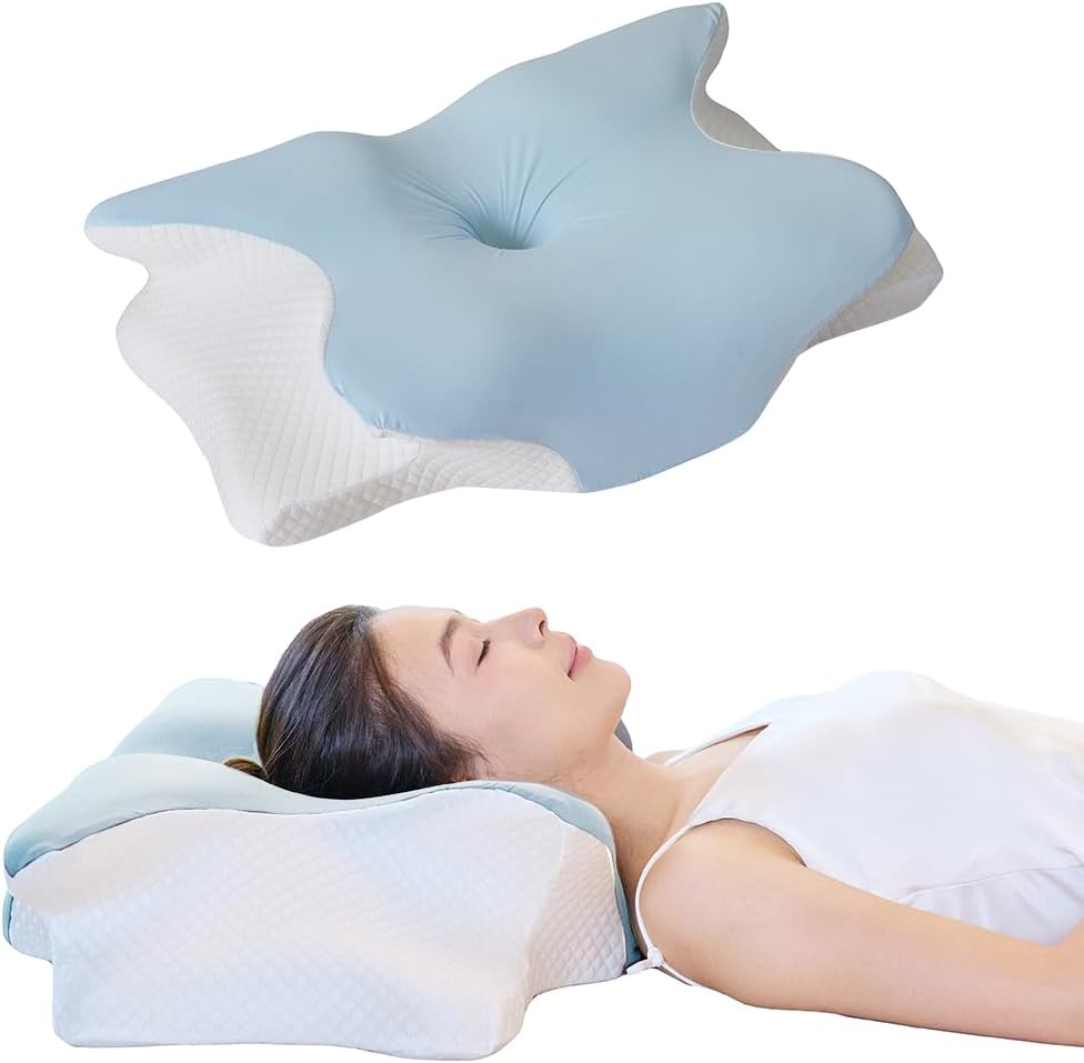 TAFOWTET Almohada cervical de espuma viscoelástica \u2013 Soporte e...