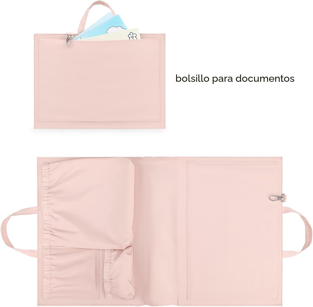 Lmbabter Organizador extraíble con bolsillo aislado, bolsa de pañal...