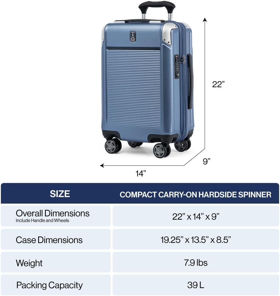Travelpro Platinum Elite - Maleta giratoria expansible con carcasa...