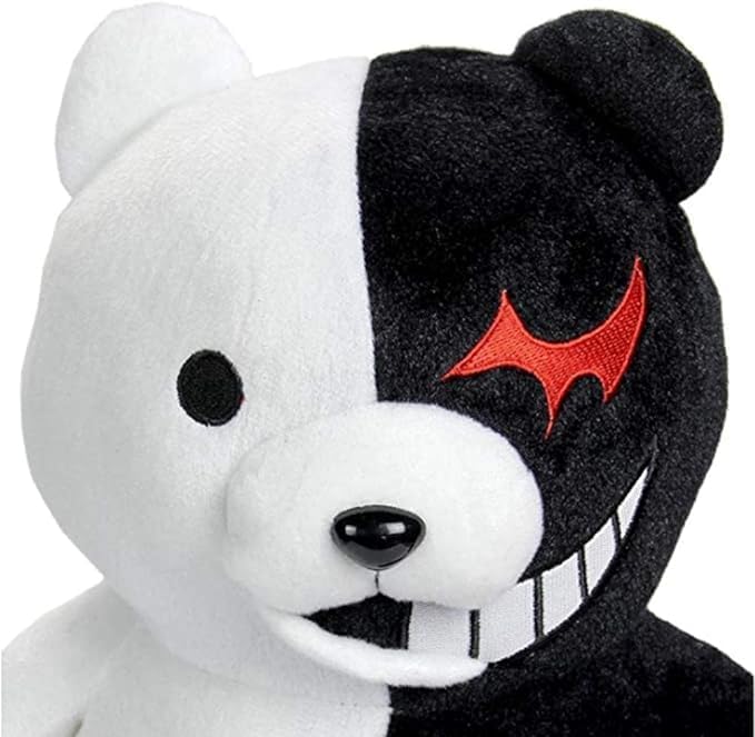 Werycos 9.8 in \/ 9.84 pulgadas negro blanco oso de peluche de anim...