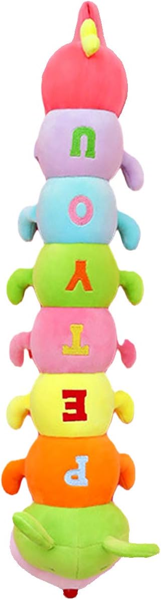 AOQI Animal de Peluche Oruga Multicolor Almohada Grande para Abraza...