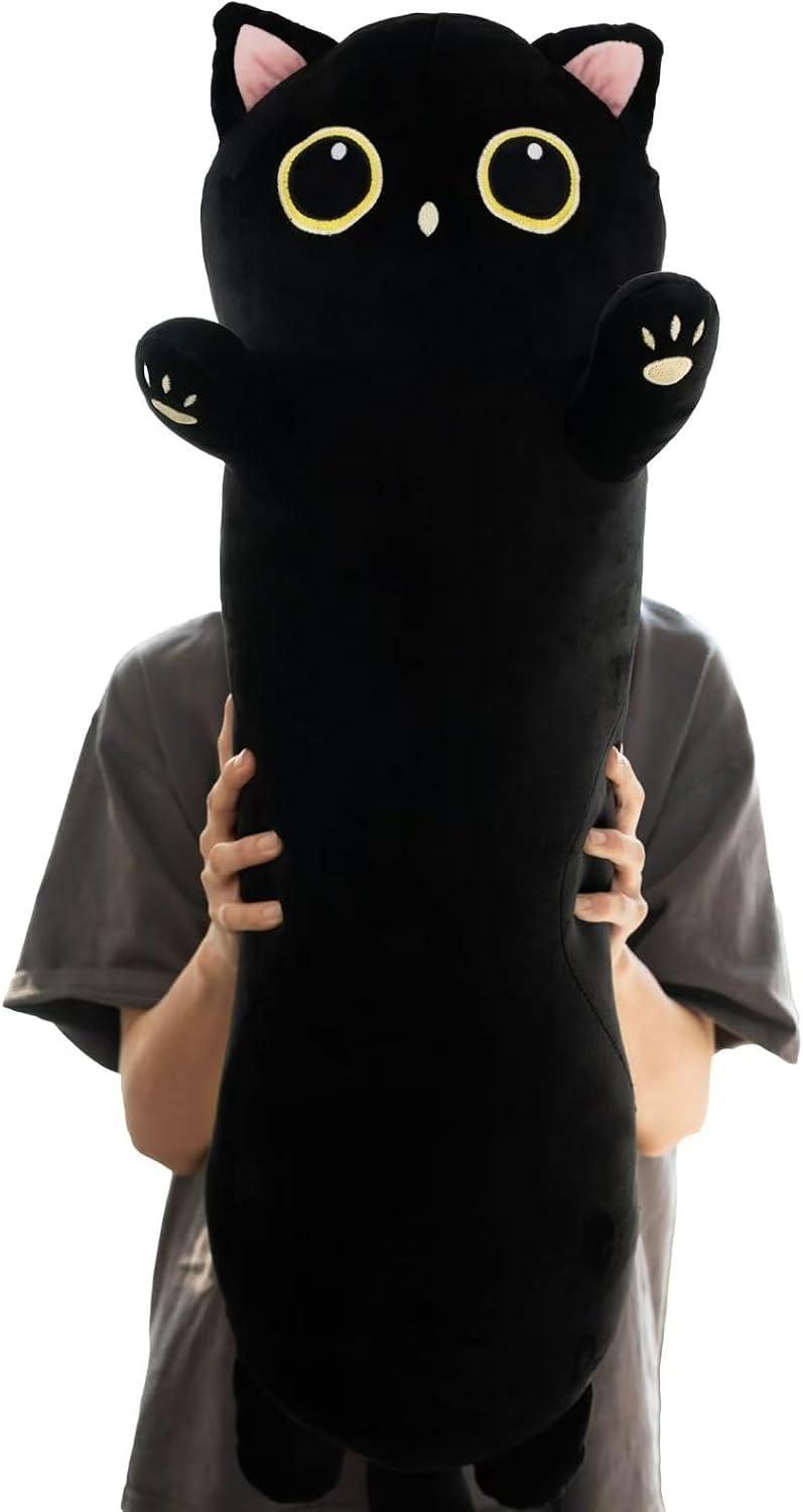 TPVV Animal de peluche de gato gigante de 31,5 pulgadas, juguete de...