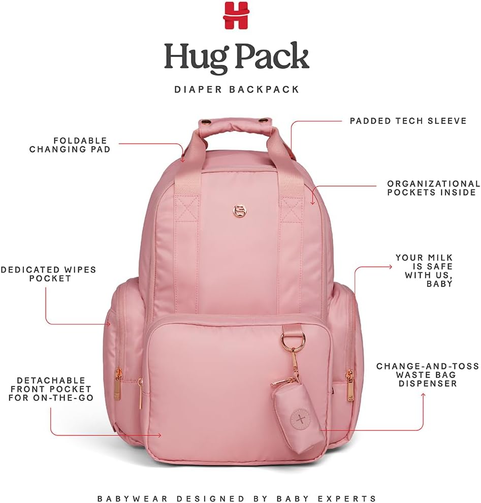 HUGGIES Paquete de pañales unisex para adultos, color rosa nupcial,...