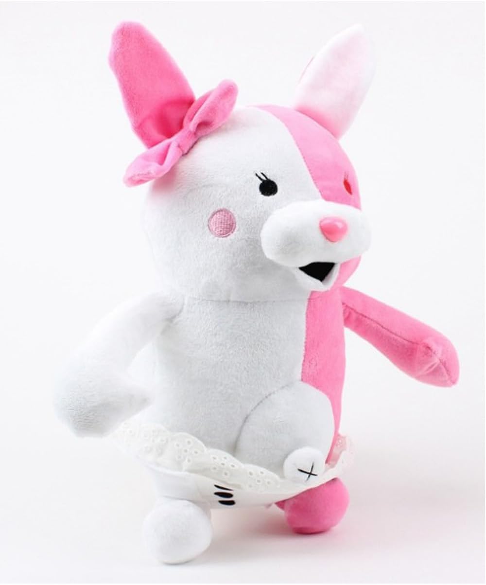Werycos Juguete de peluche de anime de conejo blanco rosa de 13.77...