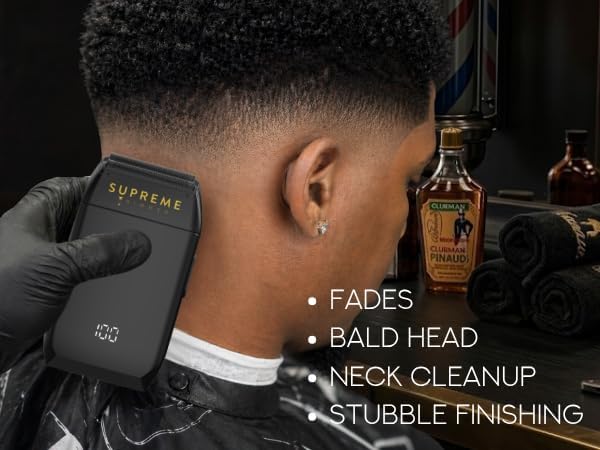 Supreme Trimmer Crunch - Afeitadora de doble hoja impermeable para...