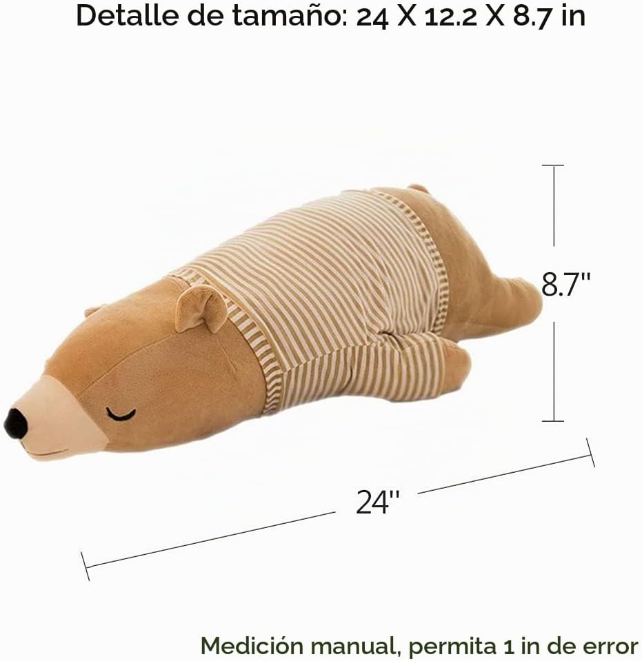 MMTTAO Oso Polar de Peluche Juguete Animal 24 Pulgadas Grande Oso M...