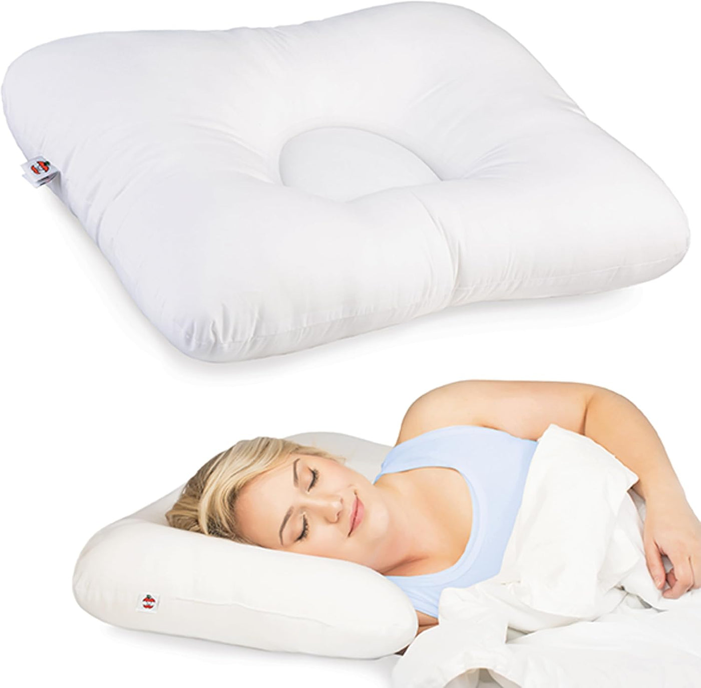 Almohada cervical ergonómica para aliviar el dolor de cuello para p...