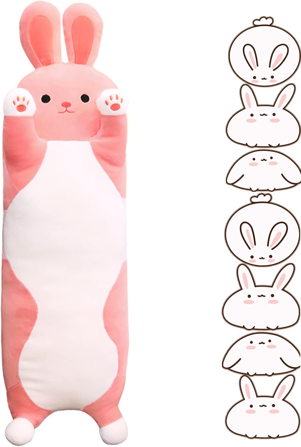 Rexinc Animales de peluche de conejo gigante de 37.40 pulgadas, alm...