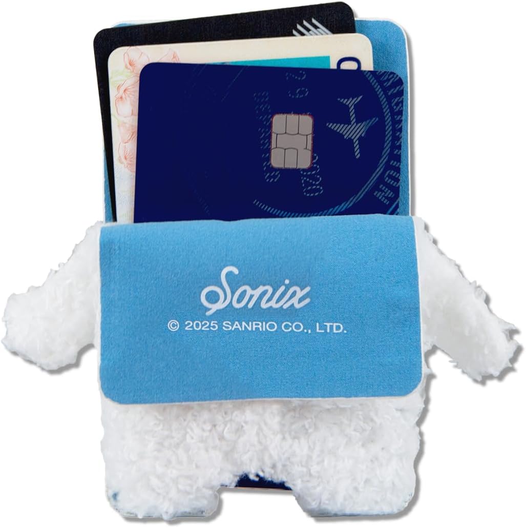 Sonix x Sanrio - Cartera magnética de felpa para teléfono, bonito t...