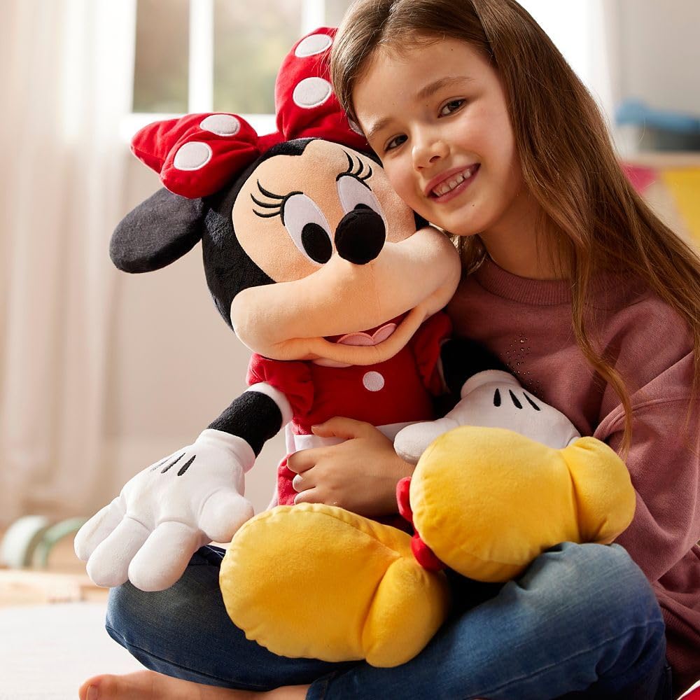 Disney Store Peluche oficial de Minnie Mouse - Vestido rojo - Grand...
