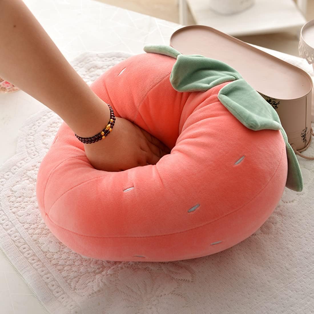 Almohadas de peluche PUXU, de fresa, para niños, súper suaves, para...