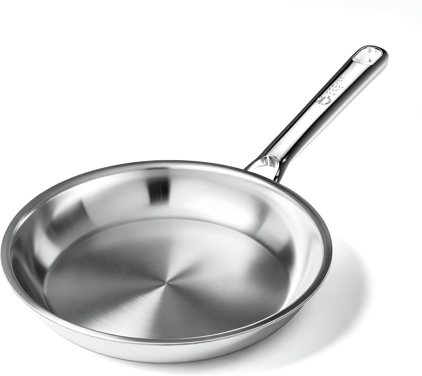 COOKER KING Sartén de acero inoxidable de 10 pulgadas, sartén, sart...
