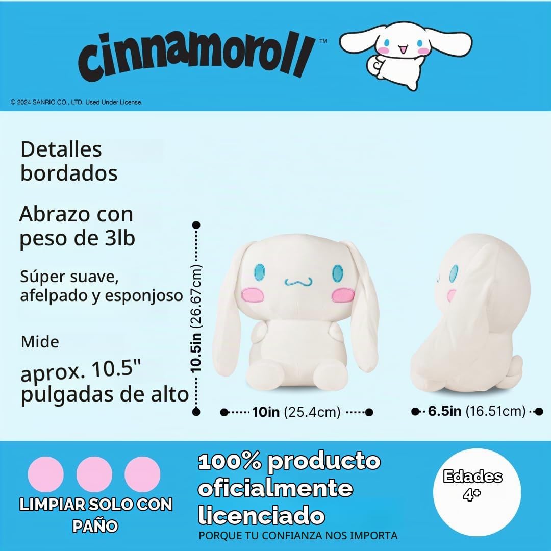 Franco Calm Cinnamoroll Bedding Almohada Compañera de Abrazo con Pe...