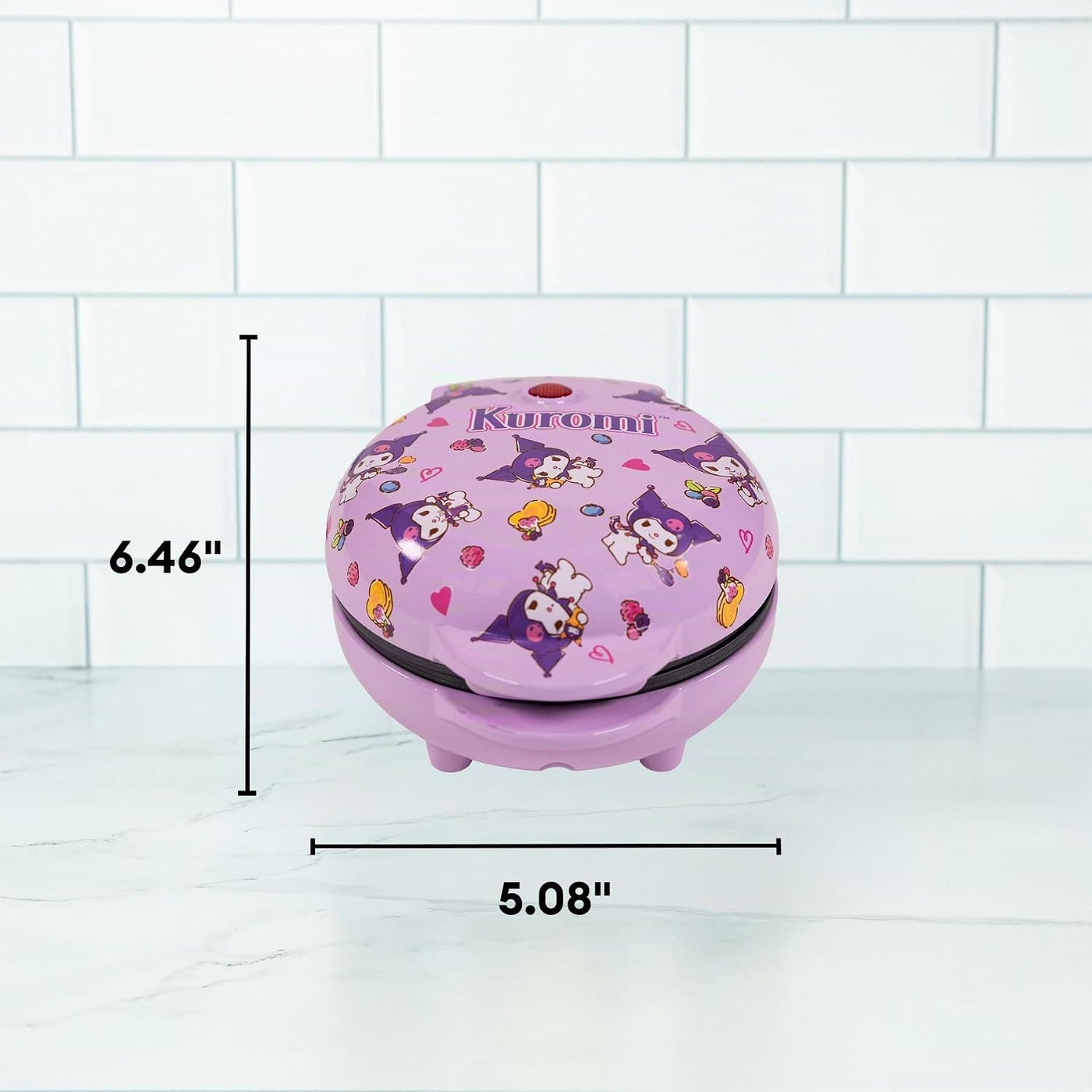 Uncanny Brands Hello Kitty Kuromi Mini Waffle Maker - Cocina con tu...