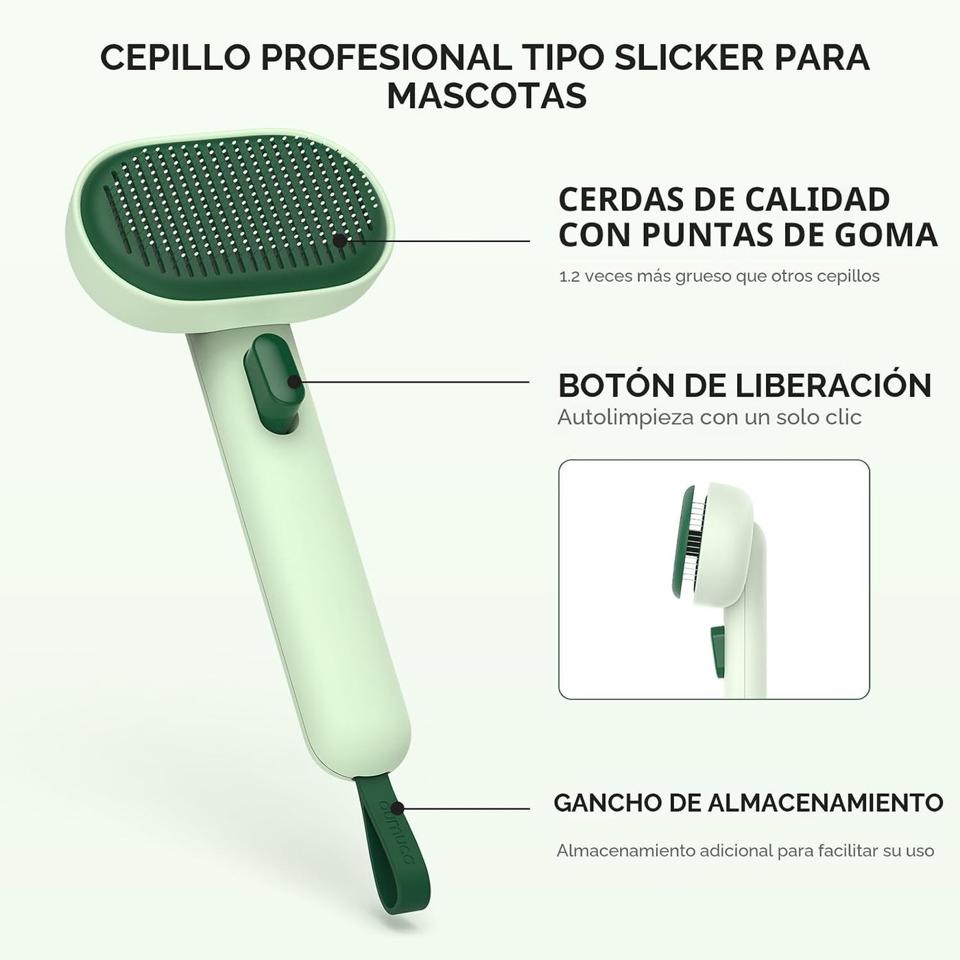 Aumuca Cepillo para Gatos - Pelo Largo/Corto