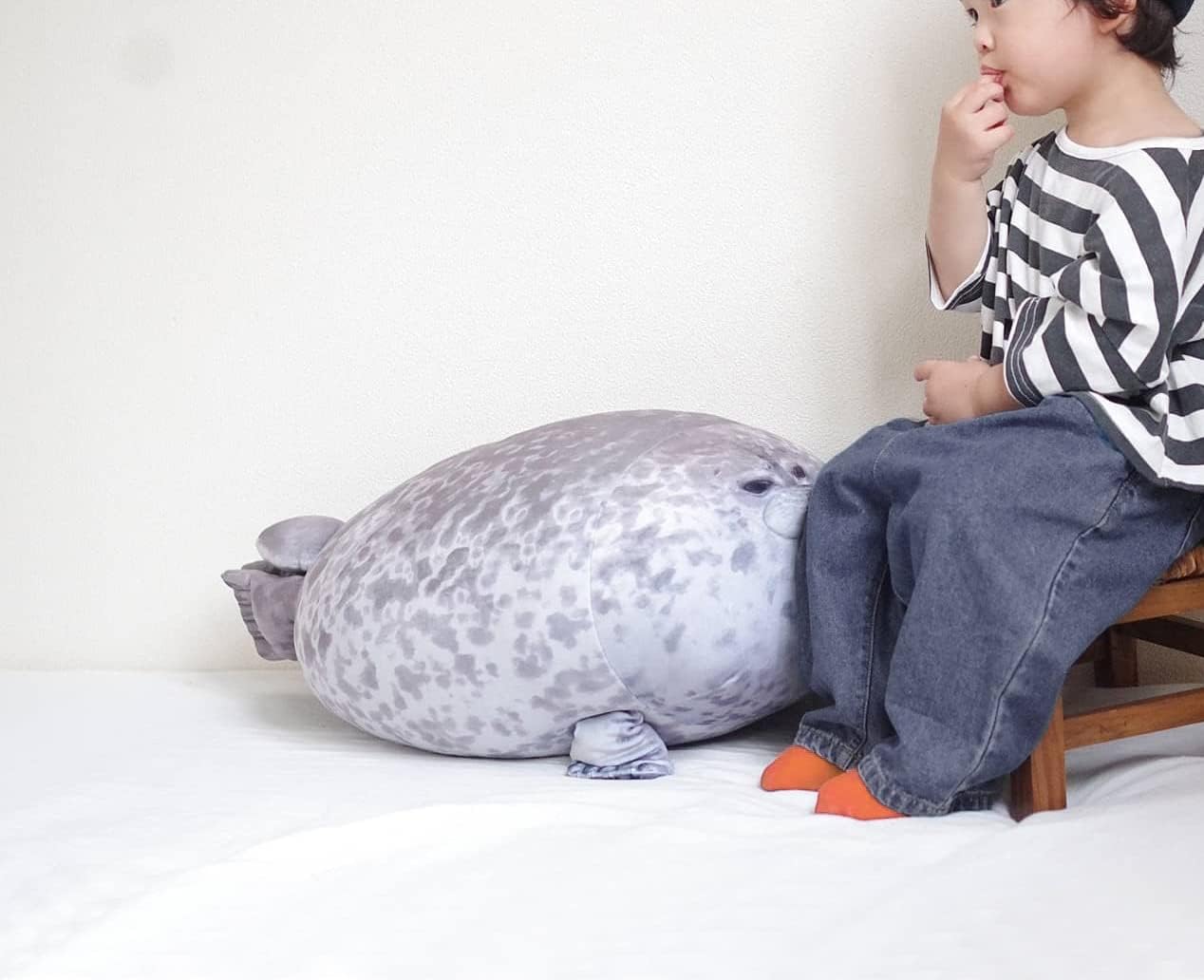 Almohada de peluche grande de 23.7 pulgadas: juguete de peluche sua...