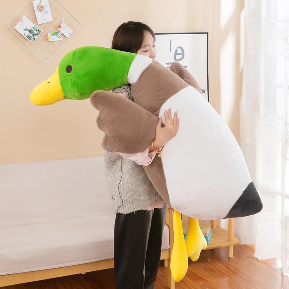 psmacra Peluche de pato mallardo, animales de peluche de pato, almo...